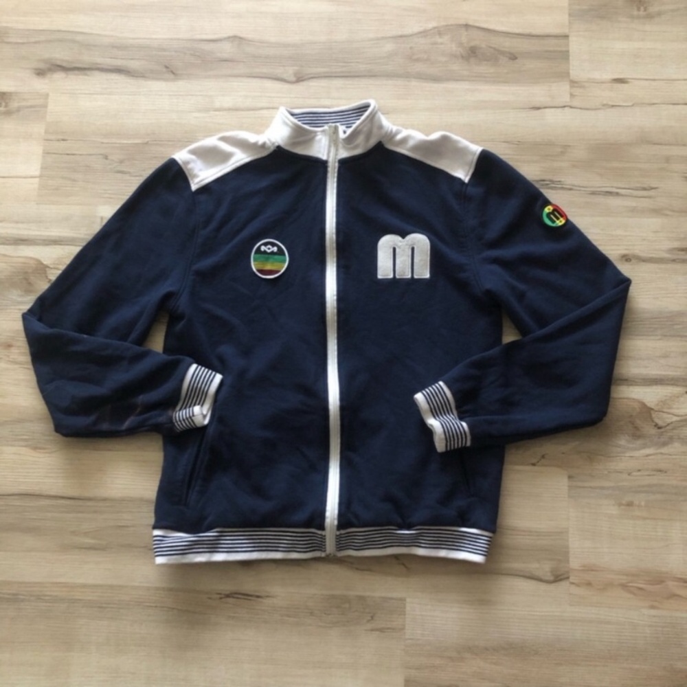 MASSIVE $10 SALE Marley Soccer Navy and White Zip-Up Jacket